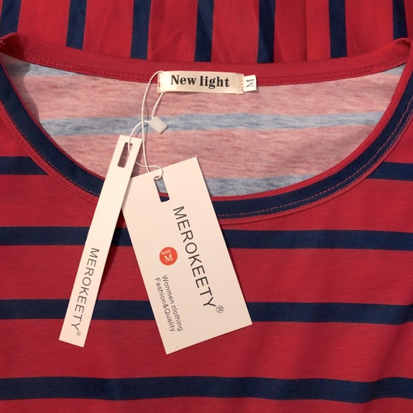 MEROKEETY Women’s Short Sleeve Maxi Dress with Belt - Picture 8 of 10